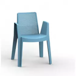 Fauteuil de jardin design bleu rétro