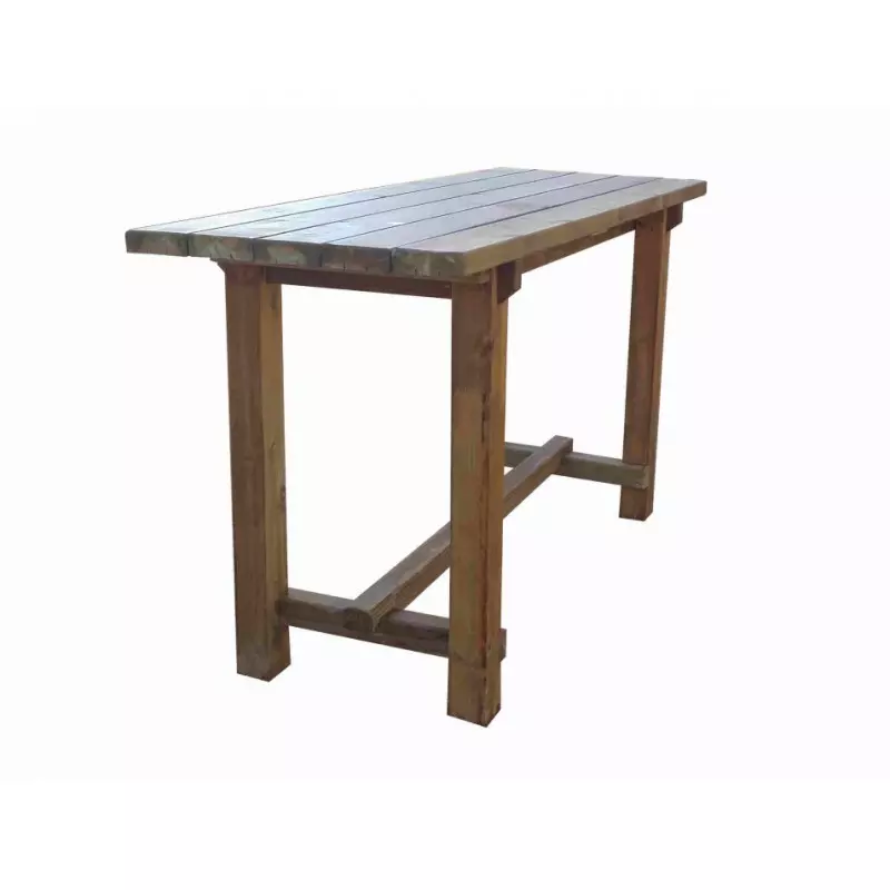Table comptoir extérieure, Table mange-debout en bois, Table haute