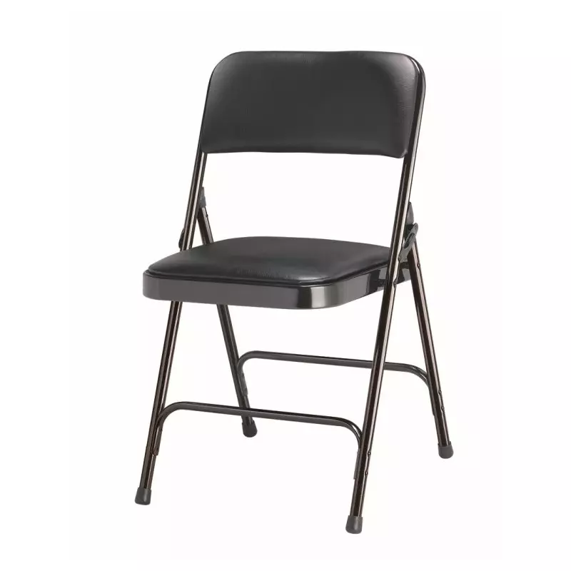 Chaise pliante avec tissu noir