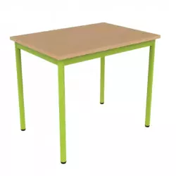 70 x 50 cm - Table scolaire 4 pieds 1 place LEO