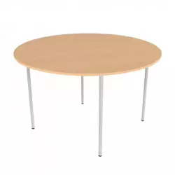 Ø 120 cm - Table ronde de restauration pour école