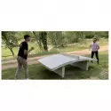 Équipement sportif plein air - Table de ping-pong incurvée - Table de teqball béton