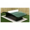 Jeu extérieur collectivités - Table de ping-pong incurvée - Table en béton