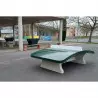 Table de ping-pong en béton incurvée - Table de teqball - Jeu extérieur