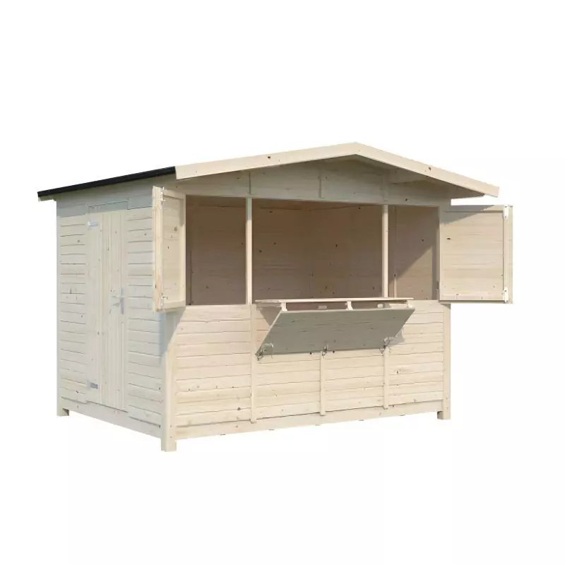 Chalet de Noël pliable en bois