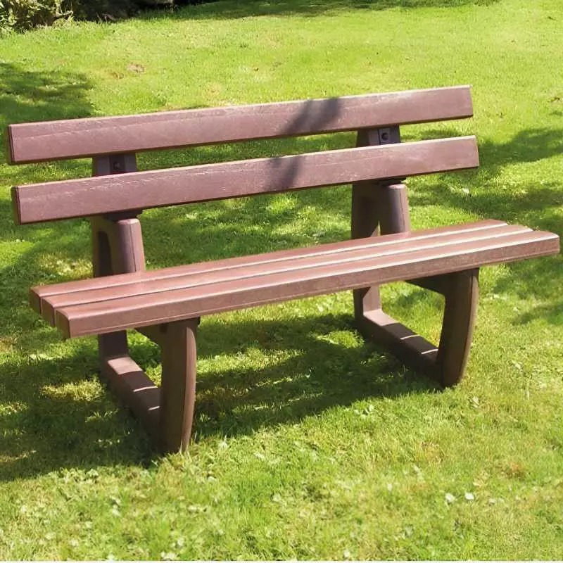 Banc de jardin en plastique recyclé