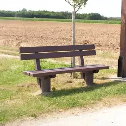 Banc public plastique recyclé